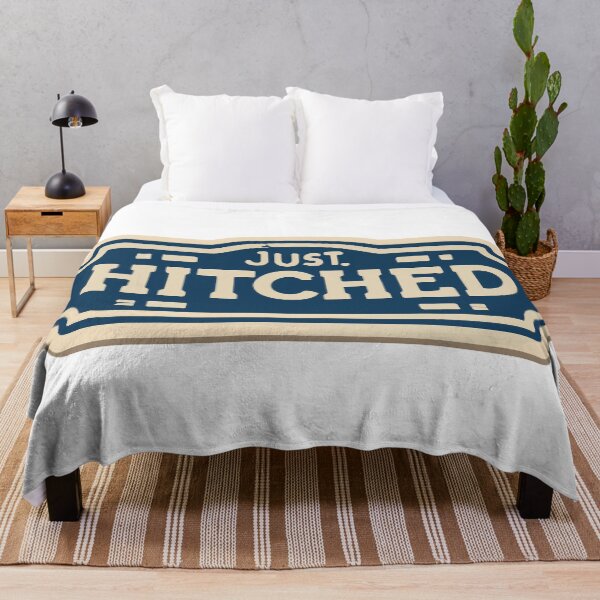 Item preview, Vintage Just Hitched License Plate Sticker designed and sold by NiftyWrx.