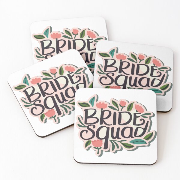 Item preview, Bride Squad Floral Feminine Sticker designed and sold by NiftyWrx.