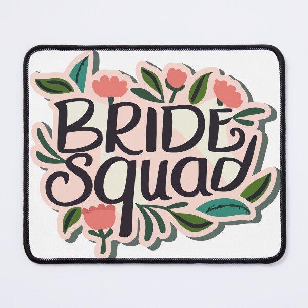 Item preview, Bride Squad Floral Feminine Sticker designed and sold by NiftyWrx.