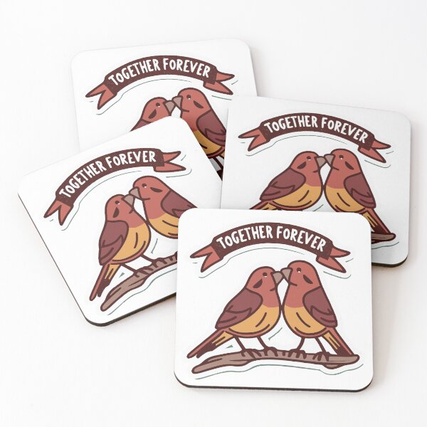 Item preview, Together Forever Lovebirds designed and sold by NiftyWrx.