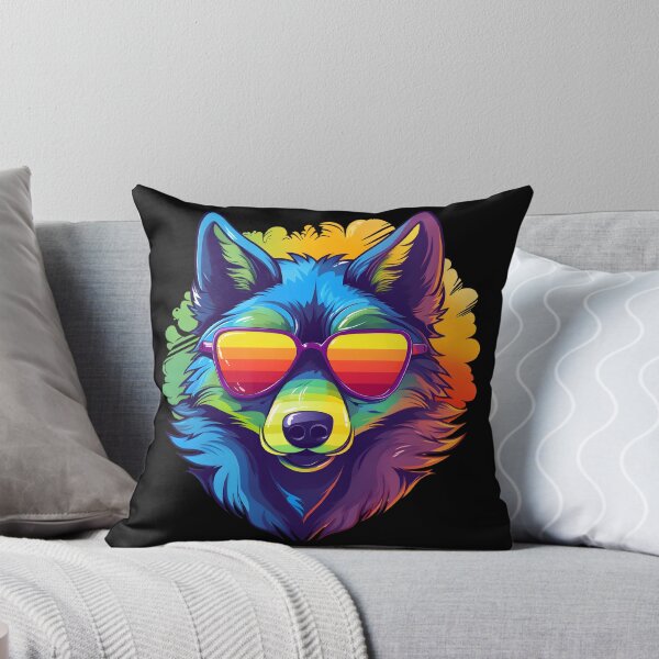 Item preview, Cool Colorful Wolf With Shades designed and sold by Leonardo Palumbo.