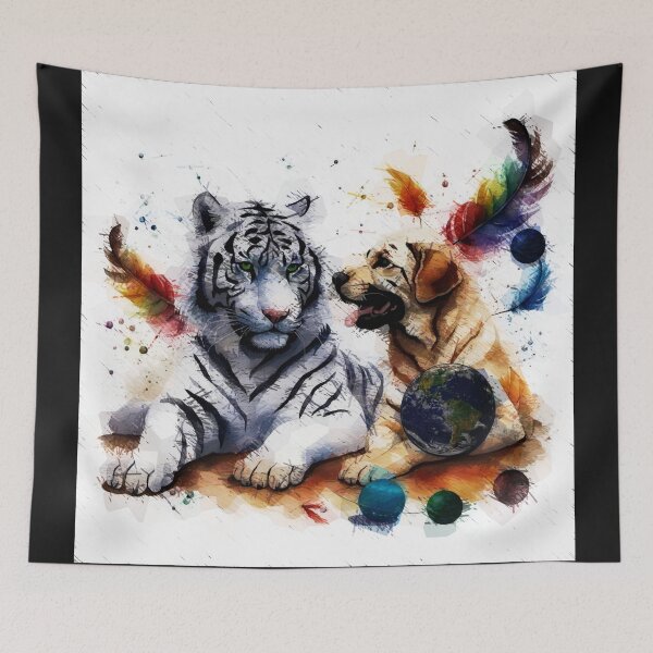 Item preview, The Tiger and The Labrador v2 designed and sold by Helios Be. Lavsh.