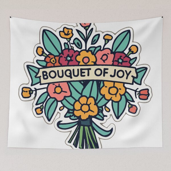 Item preview, Bouquet of Joy - Modern Wedding Illustration designed and sold by NiftyWrx.