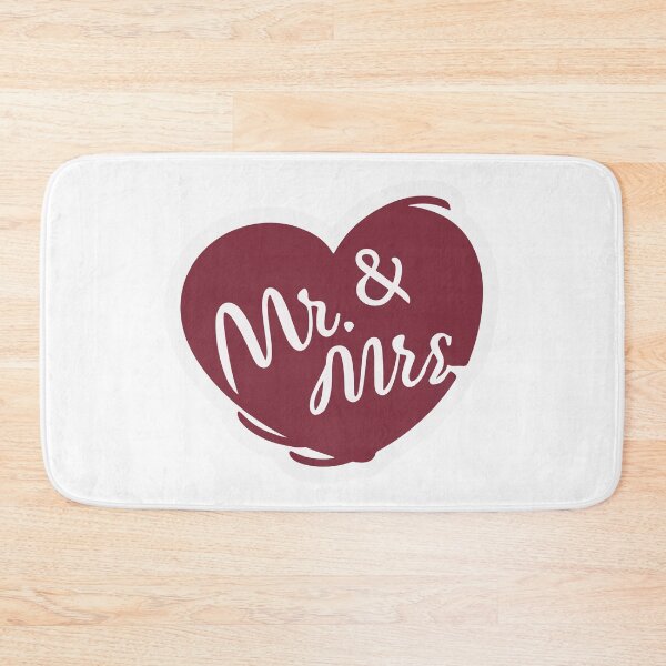 Item preview, Elegant Calligraphic Mr. & Mrs. with Heart Design designed and sold by NiftyWrx.
