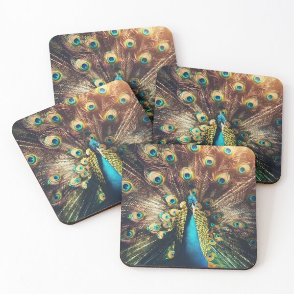 Item preview, Colorful Courtyard - Peacock's Flamboyant Presence in Nature's Canvas designed and sold by ProgressMagnet.