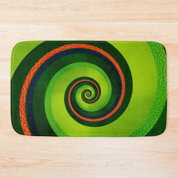 Item preview, ART leather green spiral designed and sold by NinaFlorence.