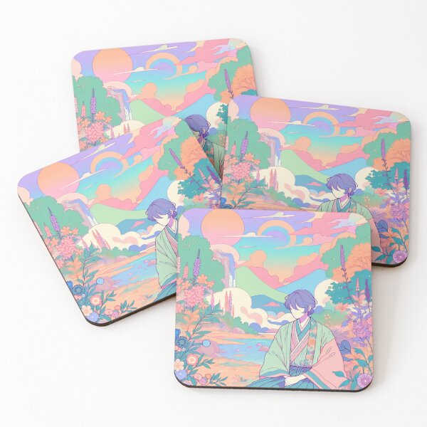 Item preview, Pastel Anime Elegance - Graceful Artwork designed and sold by Ana C Falla.