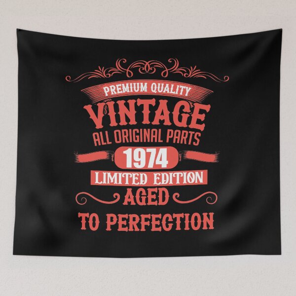 Item preview, Born in 1974 vintage retro classic birthday designed and sold by Alexaltay.