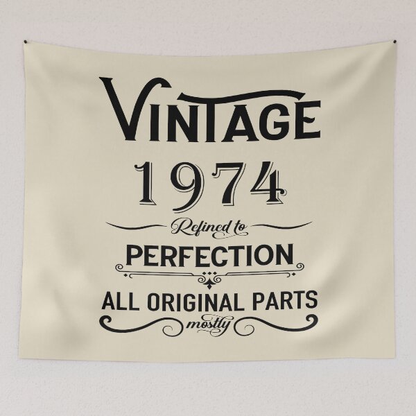 Item preview, Born in 1974 vintage retro classic birthday designed and sold by Alexaltay.
