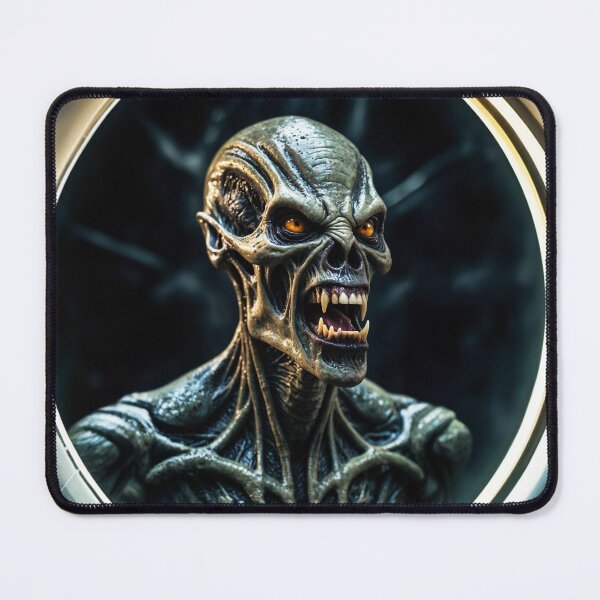 Item preview, Angry Alien Vampire Looking Through Window Of Space Ship designed and sold by SassyArtistry.