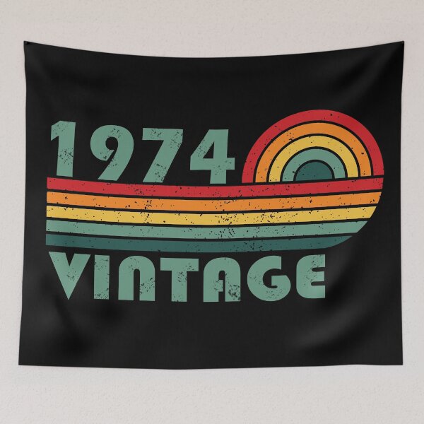 Item preview, Born in 1974 vintage retro classic birthday designed and sold by Alexaltay.