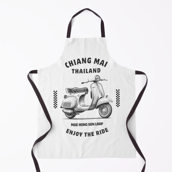 Item preview, Chiang Mai - Mae Hong Son Loop Scooter Design designed and sold by RektRepublic.