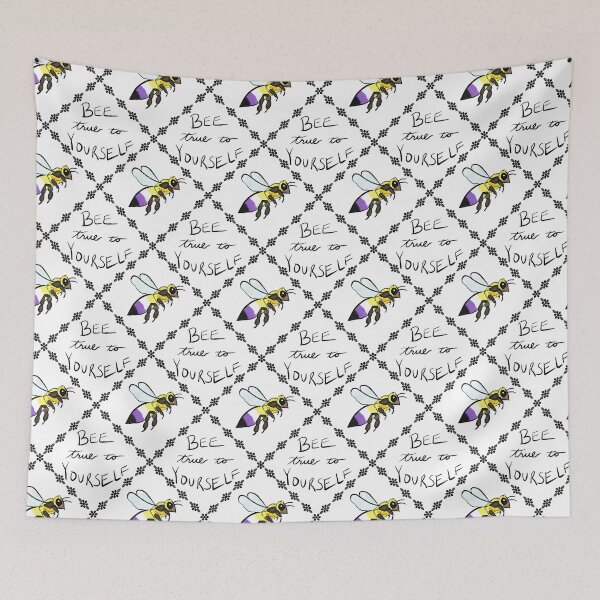 Item preview, Nonbinary pride bee designed and sold by Celeste Bocchicchio-Chaudhri.