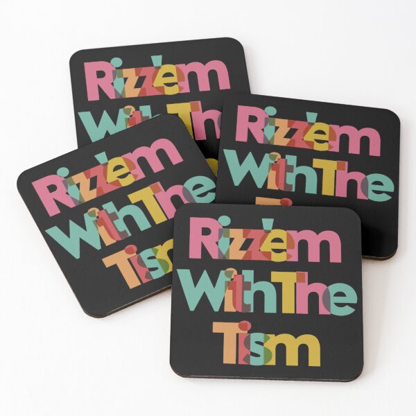 Item preview, "Rizzem with the Tism" Bold Slogan T-shirt designed and sold by AI-volution.