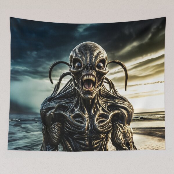 Item preview, Bug Alien Soldier Dark Stormy Sky designed and sold by SassyArtistry.
