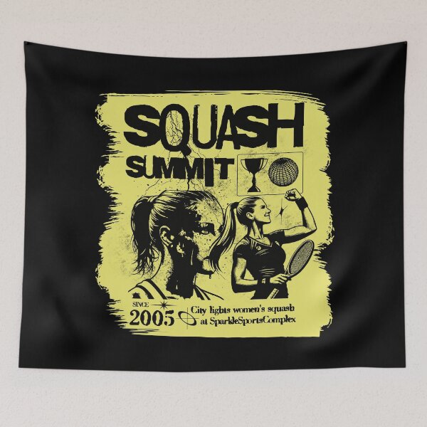 Item preview, Squash player designed and sold by Graffik-Peeps.