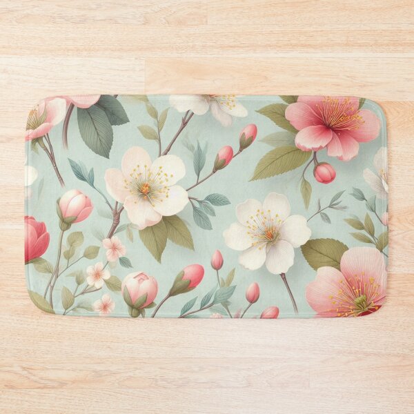 Item preview, Spring Blossoms in Robin's Egg Blue designed and sold by LyssasMindArt.