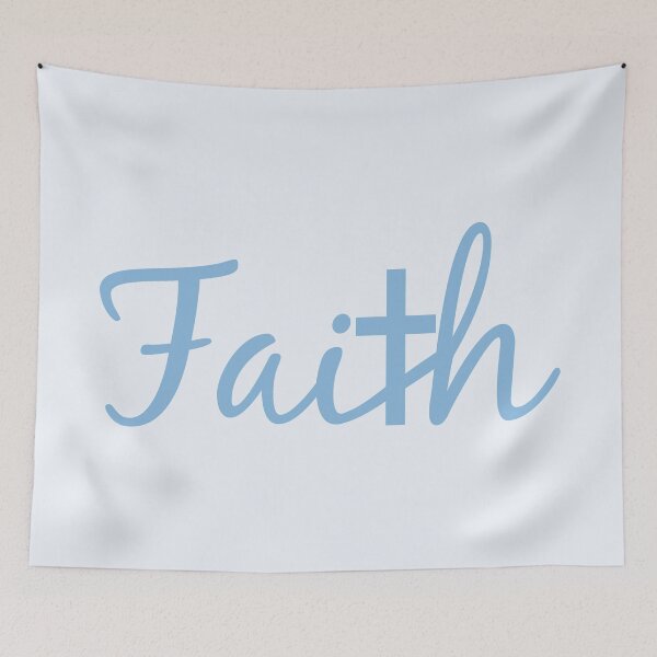 Item preview, Light Blue Faith with Cross designed and sold by wonderxwander.