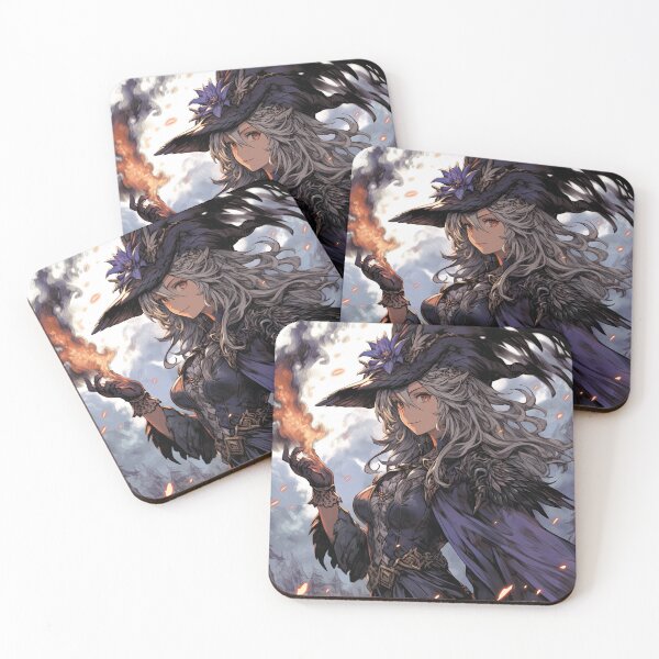 Item preview, Fantasy Fire Mage Anime Girl designed and sold by bubblegoth.