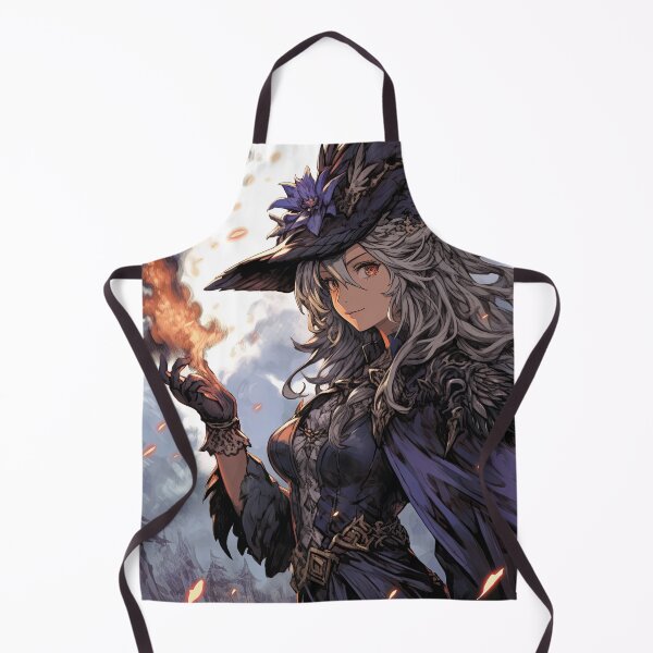 Item preview, Fantasy Fire Mage Anime Girl designed and sold by bubblegoth.