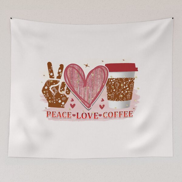 Item preview, Peace Love Coffee designed and sold by Compass and a Camera.