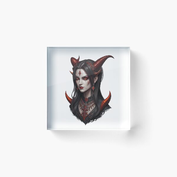 Item preview, Portrait of a vampire lady with horns. Vampire designed and sold by Frostquest.