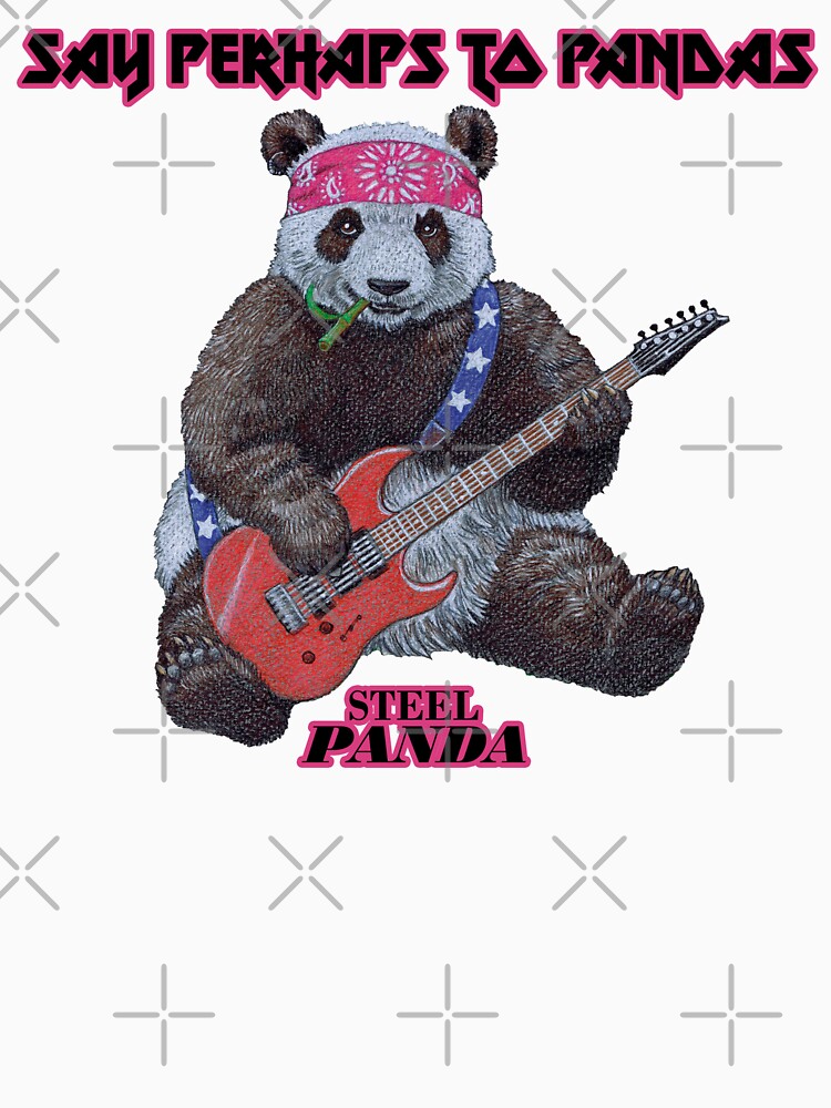 Thumbnail 7 of 7, Classic T-Shirt, Steel Panda - Say Perhaps To Pandas designed and sold by CaryadArtwork.