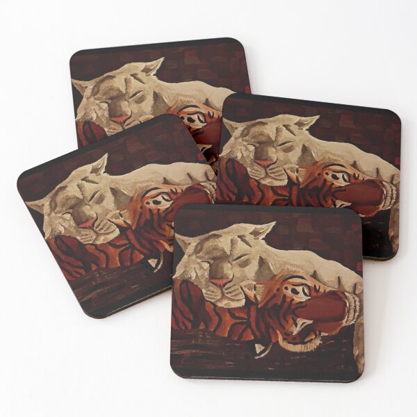 Item preview, Two Tigers Painting designed and sold by Lozzamarie-art.