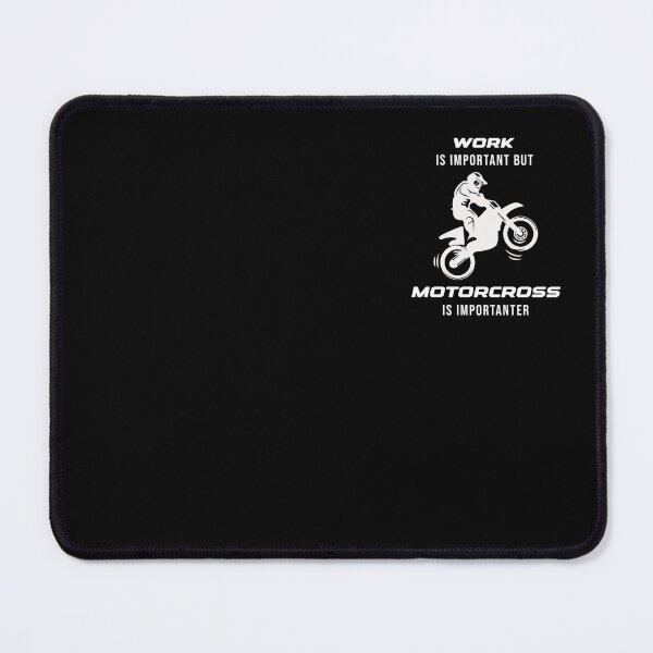 Item preview, Work Is Important But Motorcross Is Importanter Funny Sentence designed and sold by BelloniArtShop.