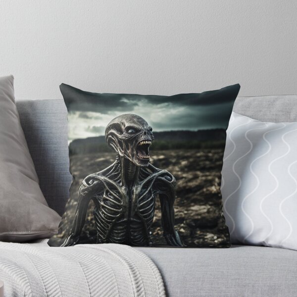 Item preview, Alien Soldier Sitting In Battlefield designed and sold by SassyArtistry.