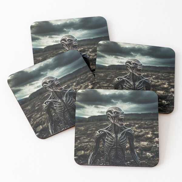 Item preview, Alien Soldier Sitting In Battlefield designed and sold by SassyArtistry.