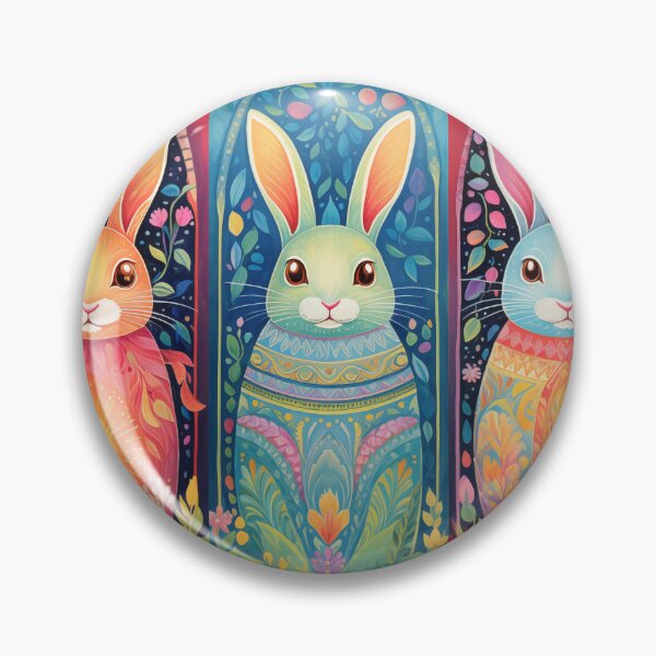 Artikelvorschau, Verzauberte Osterhasen im Blumenparadies: Lebendige Frühlingskunstsammlung entworfen und verkauft von David Balzen.