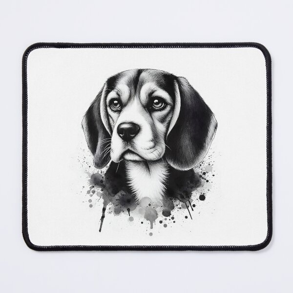 Item preview, Monochrome Beagle Charm designed and sold by Alawstrations.