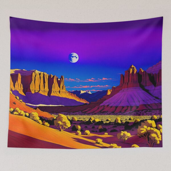 Item preview, Capitol Reef Night View with Moon designed and sold by Secondearth.