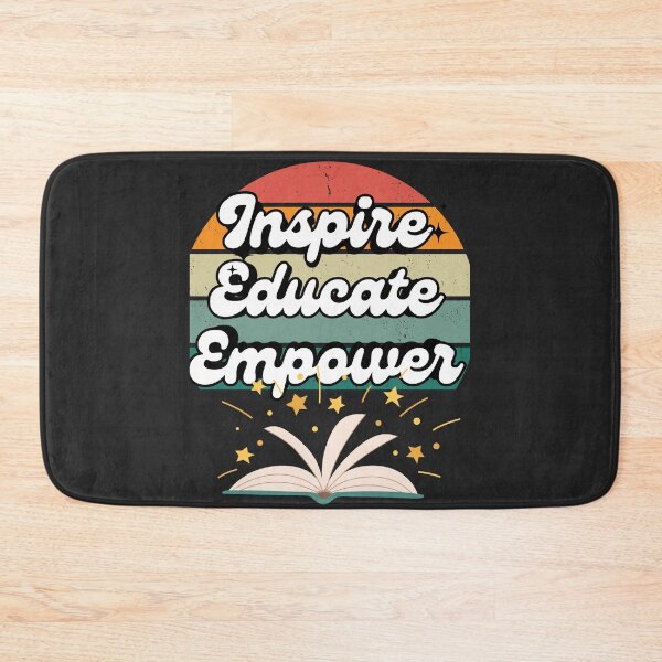 Item preview, Inspire, Educate, Empower, Retro Sunset and Open Book designed and sold by Mariana Piana.