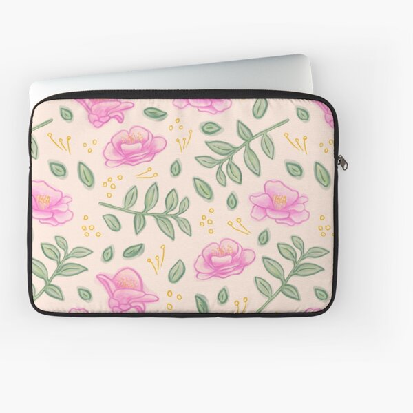 Harmony in Bloom: Traditional Palette Laptop Sleeve