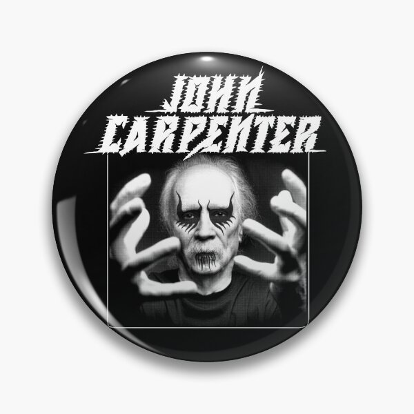 Artikelvorschau, John Carpenter Metallporträt entworfen und verkauft von DERAIL-NYC.
