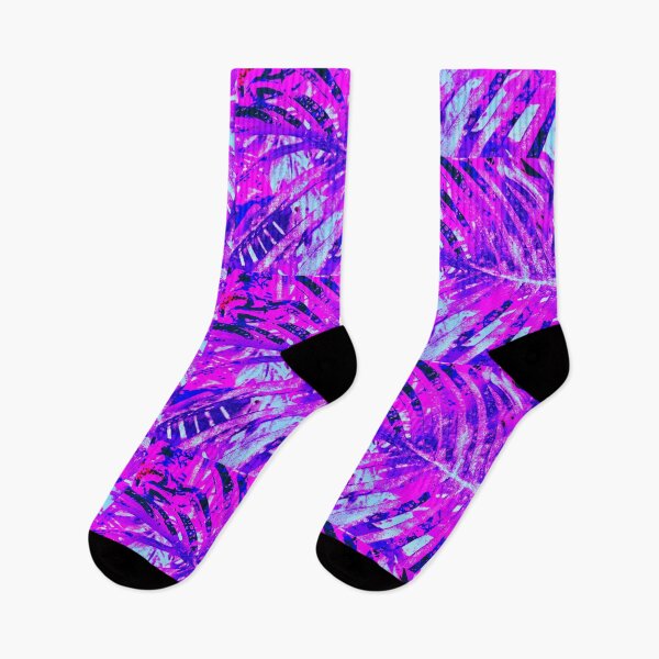 Item preview, trendy pink abstract leaves pattern designed and sold by bartekg3.