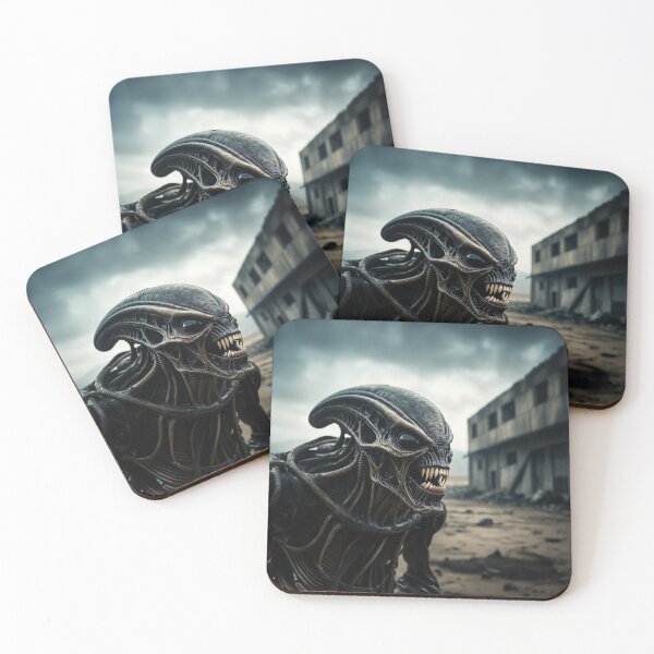 Item preview, Evil Alien Looking Through Apocalyptic City designed and sold by SassyArtistry.
