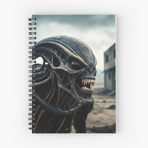 Item preview, Evil Alien Looking Through Apocalyptic City designed and sold by SassyArtistry.