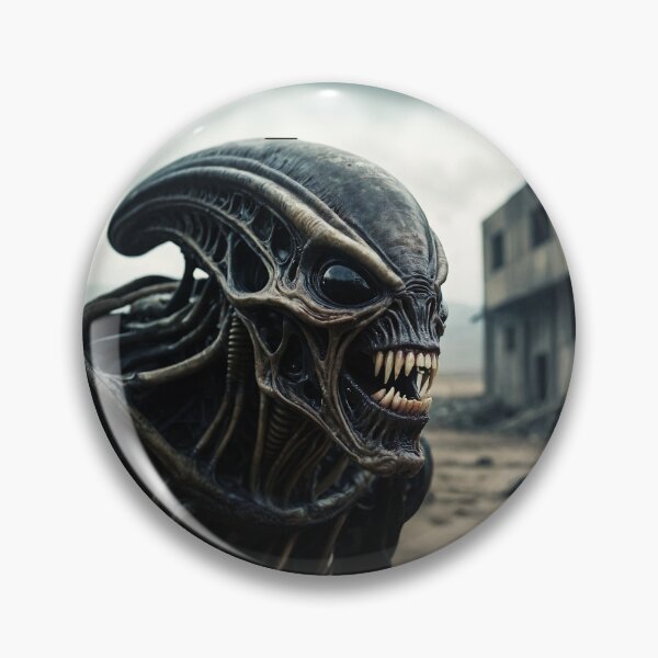 Item preview, Evil Alien Looking Through Apocalyptic City designed and sold by SassyArtistry.