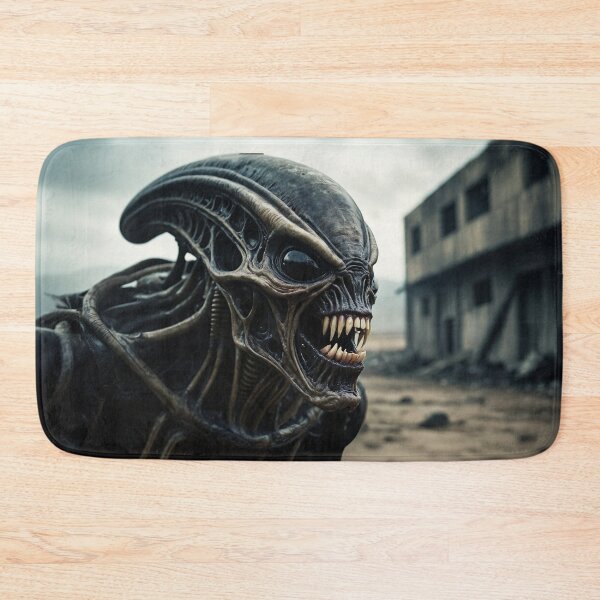 Item preview, Evil Alien Looking Through Apocalyptic City designed and sold by SassyArtistry.