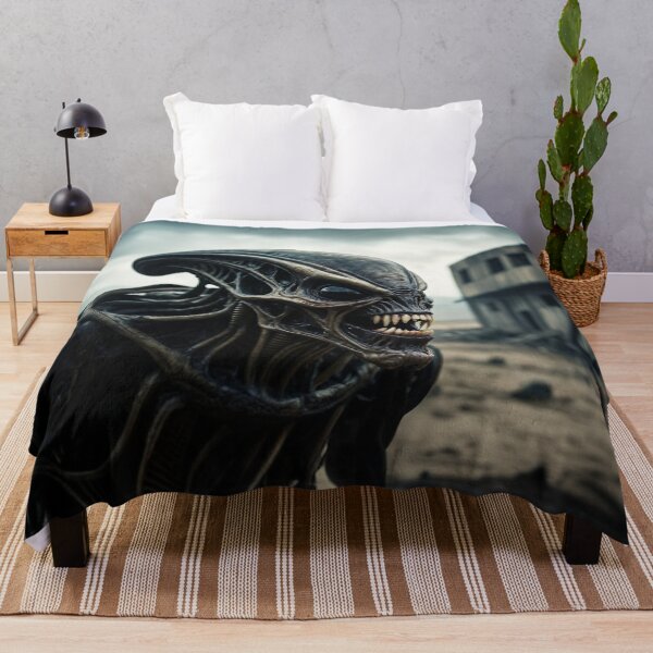 Item preview, Evil Alien Looking Through Apocalyptic City designed and sold by SassyArtistry.