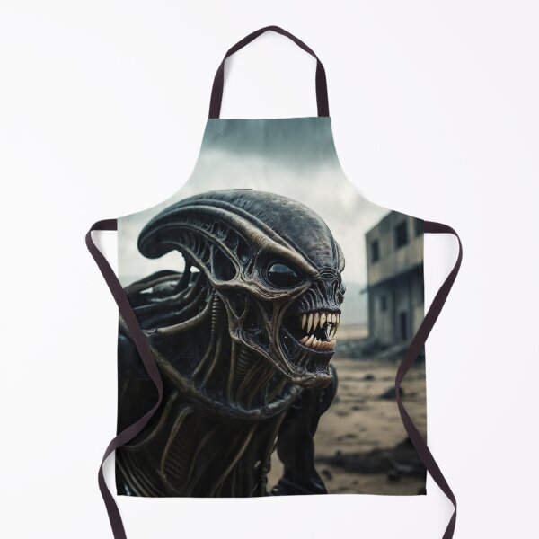 Item preview, Evil Alien Looking Through Apocalyptic City designed and sold by SassyArtistry.