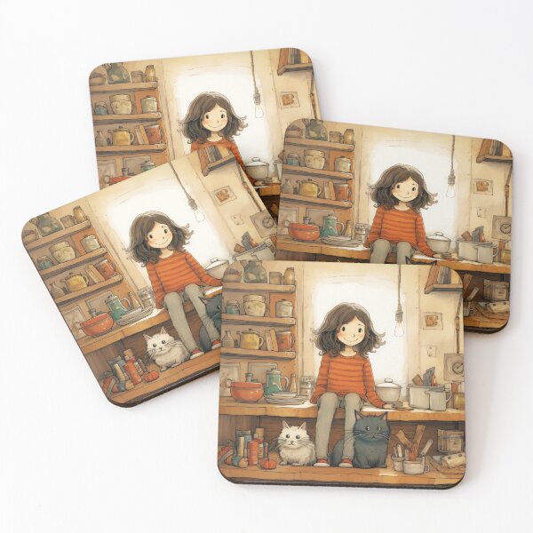 Item preview, Girl and Cat #2  designed and sold by Pei-Kang Hsu.