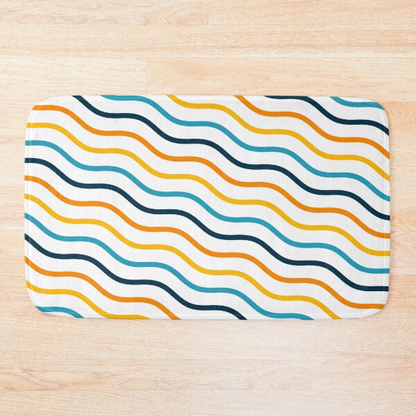 Item preview, Multicolor Parallel Straight Wavey Lines White Limitless Seams designed and sold by Alchemy-A-La-G.