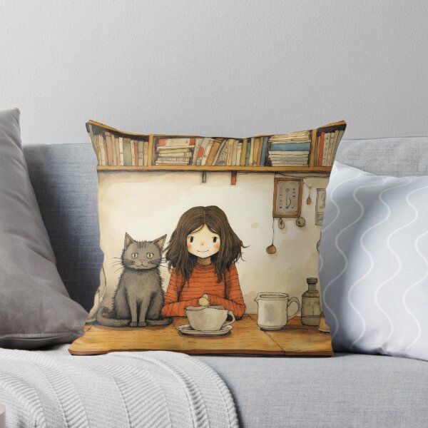 Item preview, Girl and Cat #1  designed and sold by Pei-Kang Hsu.