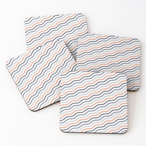 Item preview, Multicolor Parallel Straight Wavey Lines White Limitless Seams designed and sold by Alchemy-A-La-G.
