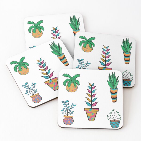Item preview, Colorful cute plants set  designed and sold by Dailykindness.