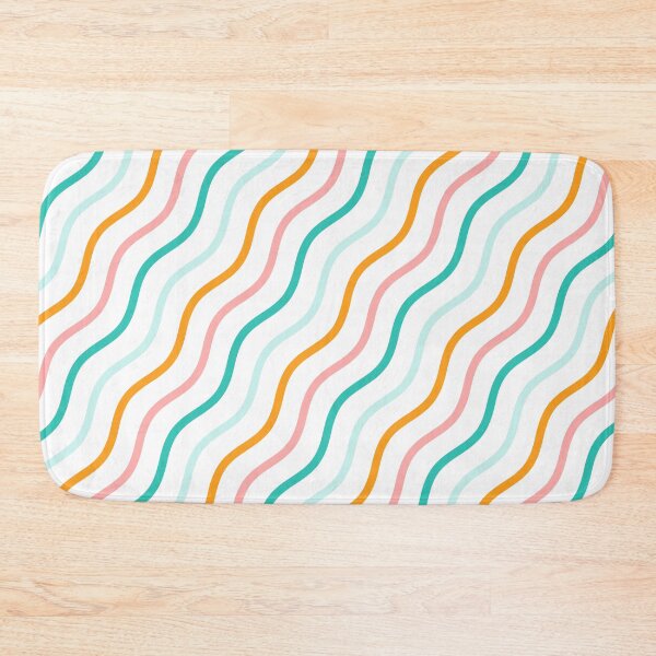 Item preview, Multicolor Parallel Straight Wavey Lines White Limitless Seams designed and sold by Alchemy-A-La-G.